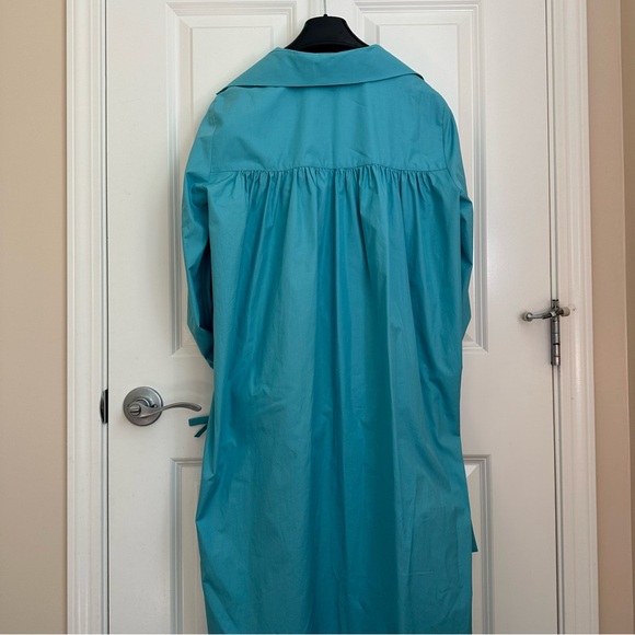 NWT MAX MARA Poplin Midi Dress Size:Medium US6 Light Blue Spring/Summer/Vacation - Picture 17 of 17